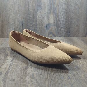 Vivaia Aria Women’s EU 41.5 US 10 Pointed Toe Ballet Flats Nutmeg Slip On Shoes